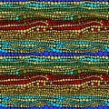 Beautiful pattern of bright beads. seamless vector pattern